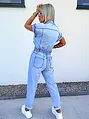 Dámsky denim overal bez rukávov ELORY+