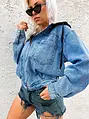 Denim bunda s kapucňou LINZARA*