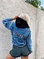 Denim bunda s kapucňou LINZARA*