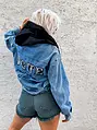 Denim bunda s kapucňou LINZARA*
