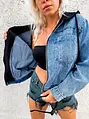 Denim bunda s kapucňou LINZARA*