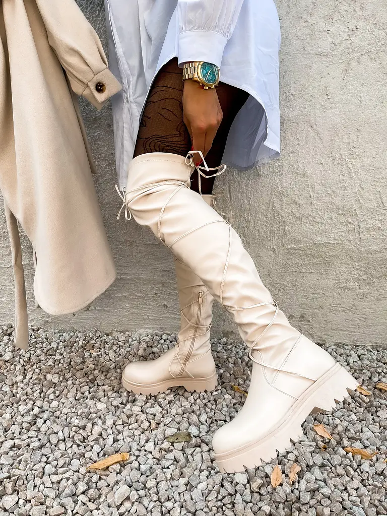 Dámske čižmy nad kolená MADRA