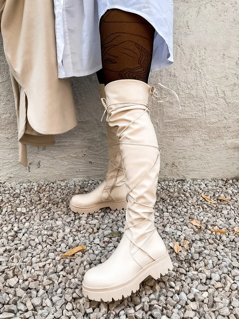 Dámske čižmy nad kolená MADRA - next