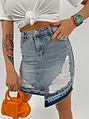 Roztrhaná denim sukňa CARLY*