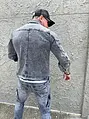 Pánska denim bunda+