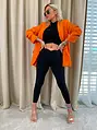 Oranžové dámske sako ANISHA