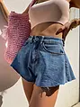 Dámske denim šortky