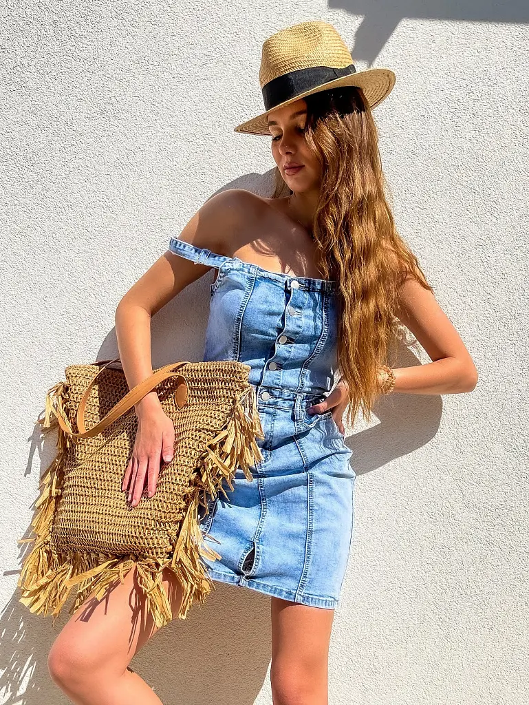 Dámske denim šaty ABELLA