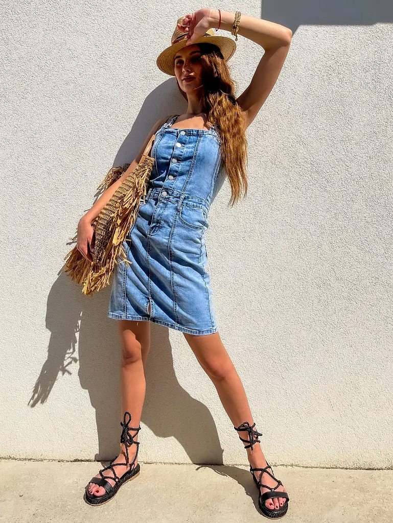 Dámske denim šaty ABELLA - next