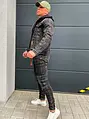Pánska denim kombinovaná bunda s kapucňou