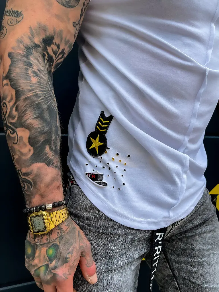 Biele pánske tričko - next