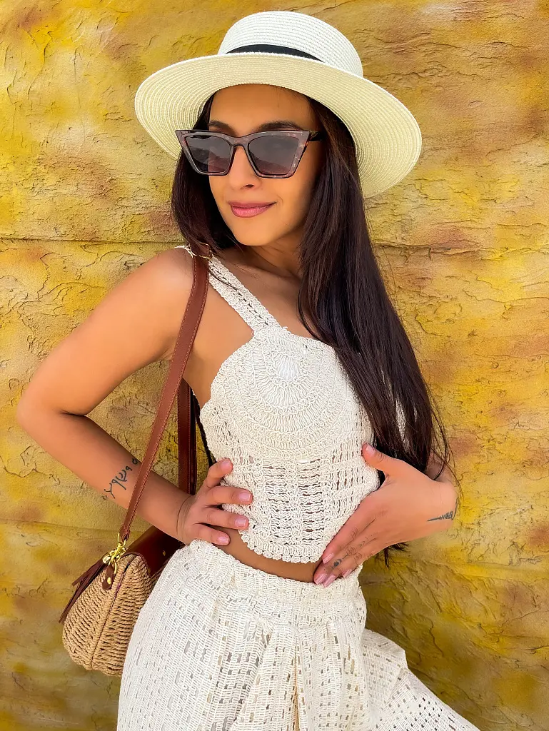 Háčkovaný bralet top JAMILA*