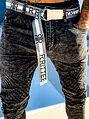 Štýlové pánske rifle s opaskom+