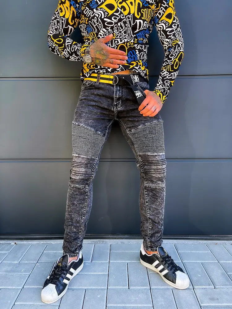 Štýlové pánske rifle s opaskom+ - next