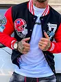 Pánska bomber mikina v college štýle