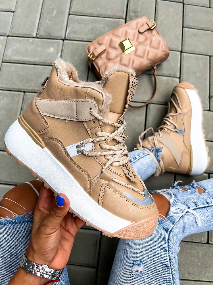 Zateplené platformové tenisky ZHENY-