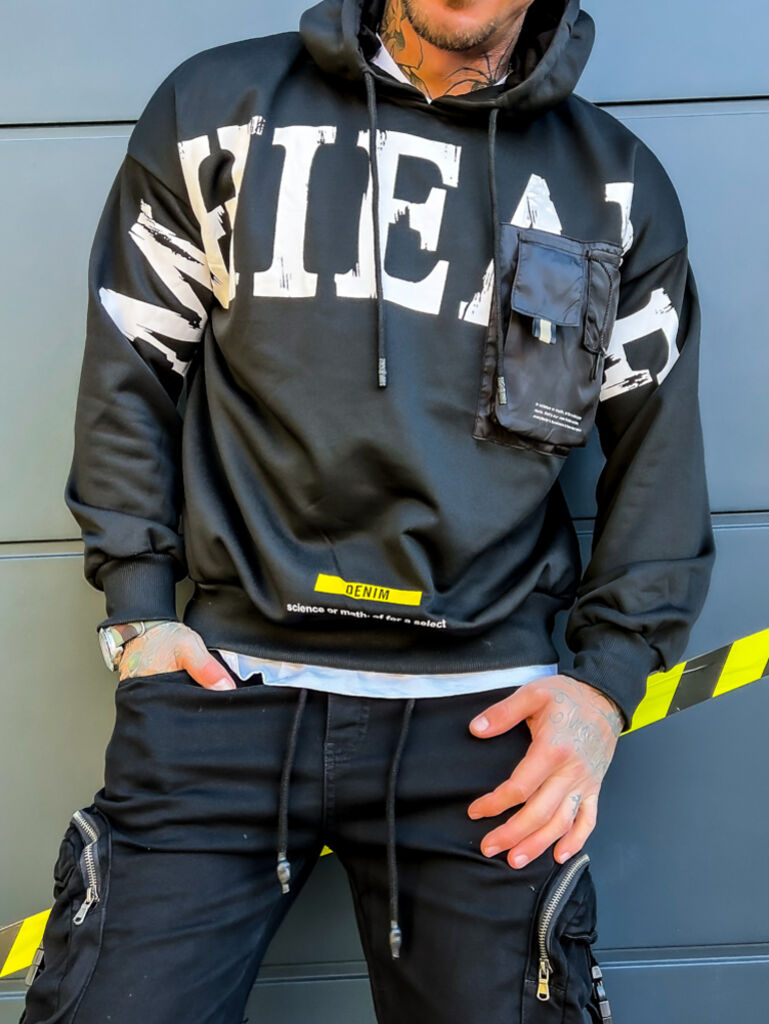 Teplá pánska mikina - next