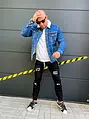 Zateplená pánska denim bunda +