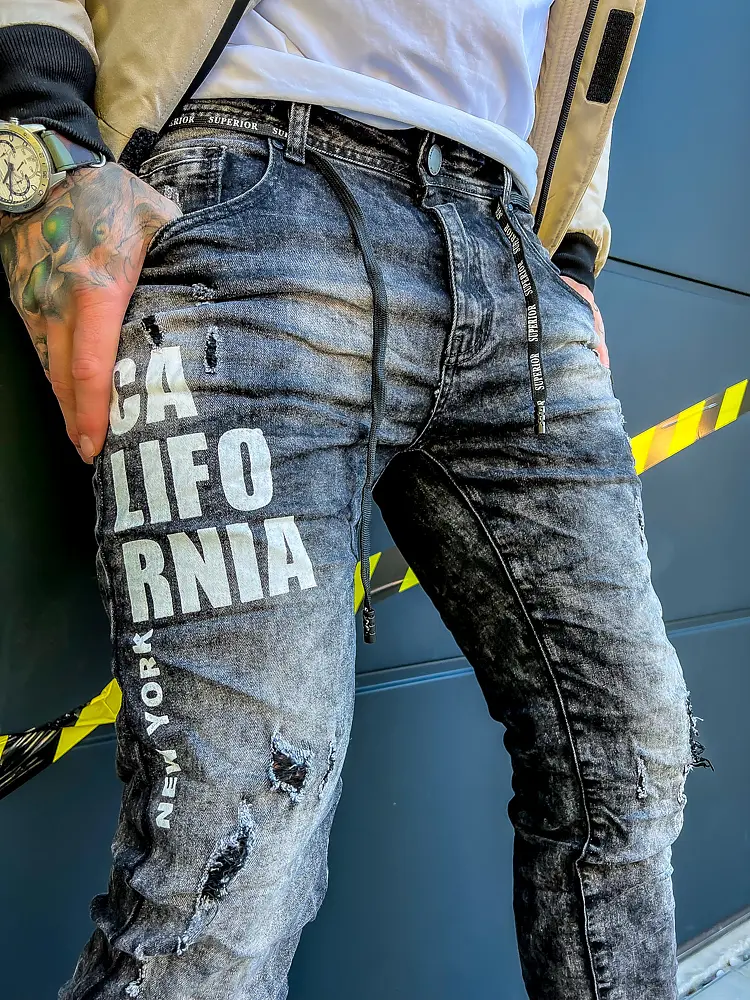 Štýlové pánske rifle CALIFORNIA+