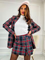 Károvaná nohavicová sukňa GRACIE*