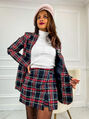Károvaná nohavicová sukňa GRACIE*