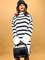 Pruhované pulóvrové šaty HALLE