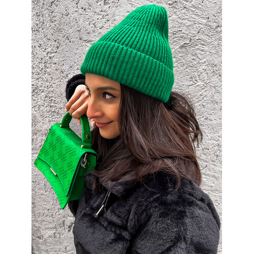 E-shop Teplá dámska čiapka KINA+ farba: green