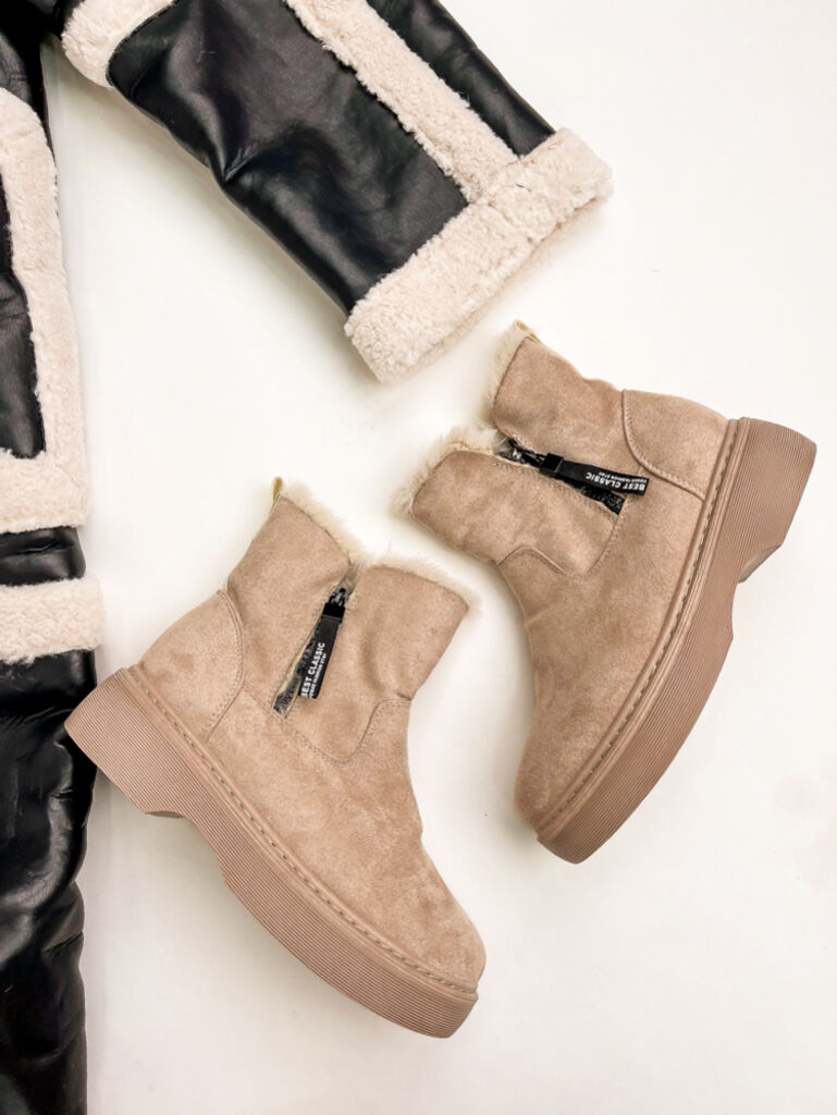 Béžové dámske snehule YOLAN+ - next