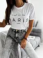 Biele dámske tričko PARIS