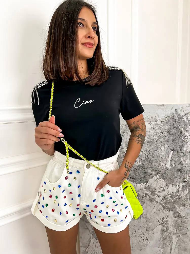 Čierne dámske tričko IZAYA - next