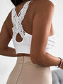 Biely crop-top SANAH