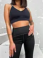 Čierny crop-top SANAH