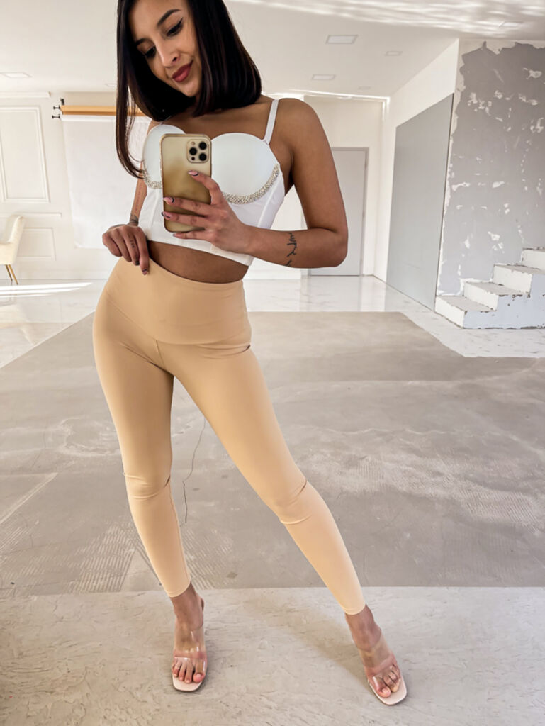 Dámske legíny s vysokým pásom