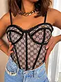 Čipkovaný korzetový top DAIVA