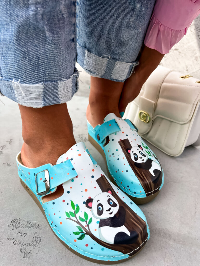 Vzorované zdravotnícke šľapky MARSHA