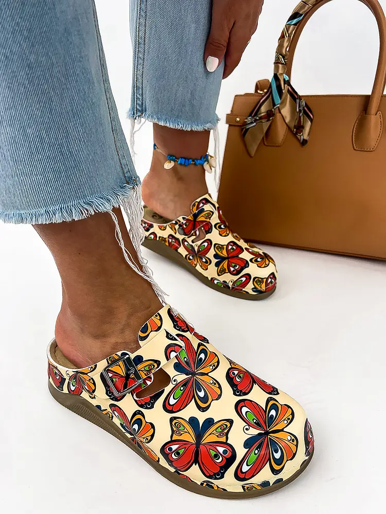 Vzorované zdravotnícke šľapky FREDA - next