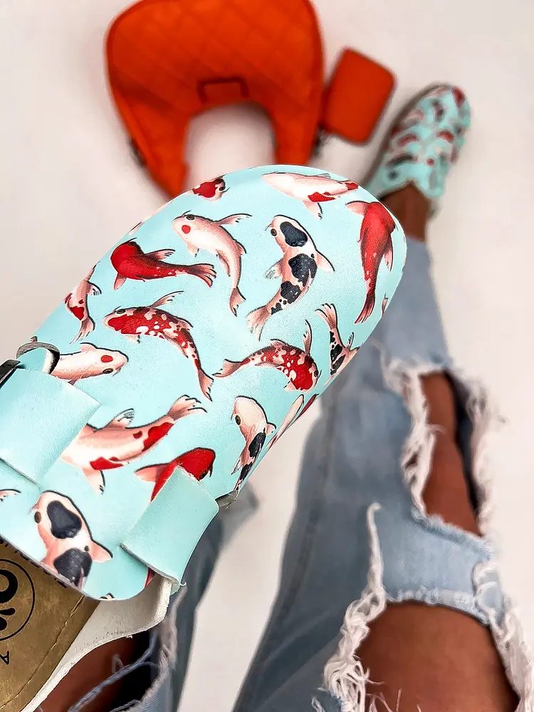 Vzorované zdravotnícke šľapky GENIKA* - next