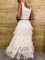 Dlhá krémová tylová sukňa GRACY