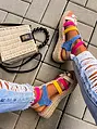 Pestré sandále espadrilky ADARA