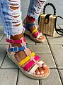Pestré sandále espadrilky ADARA