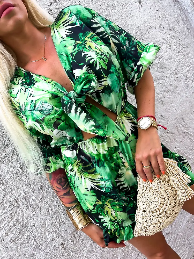 Elegantný vzorovaný overal RADHIKA