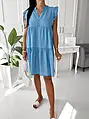 Babydoll denim šaty MEDEA*