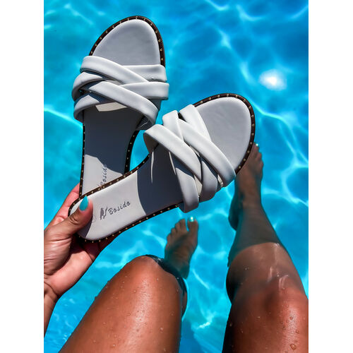 Svetlosivé šľapky TRYSTA+ veľkosť: 36