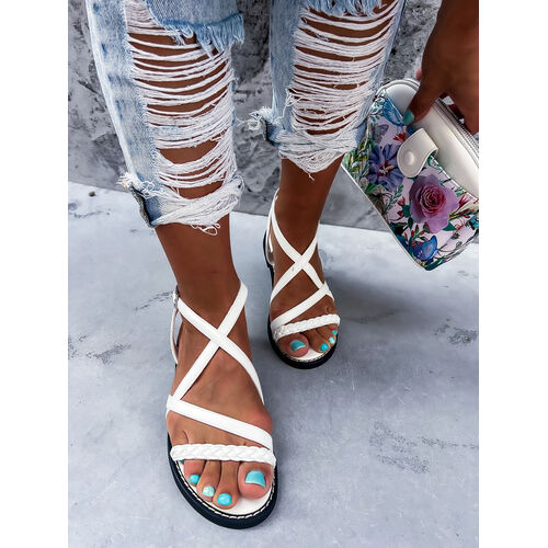 E-shop Biele sandále ABRILLA*