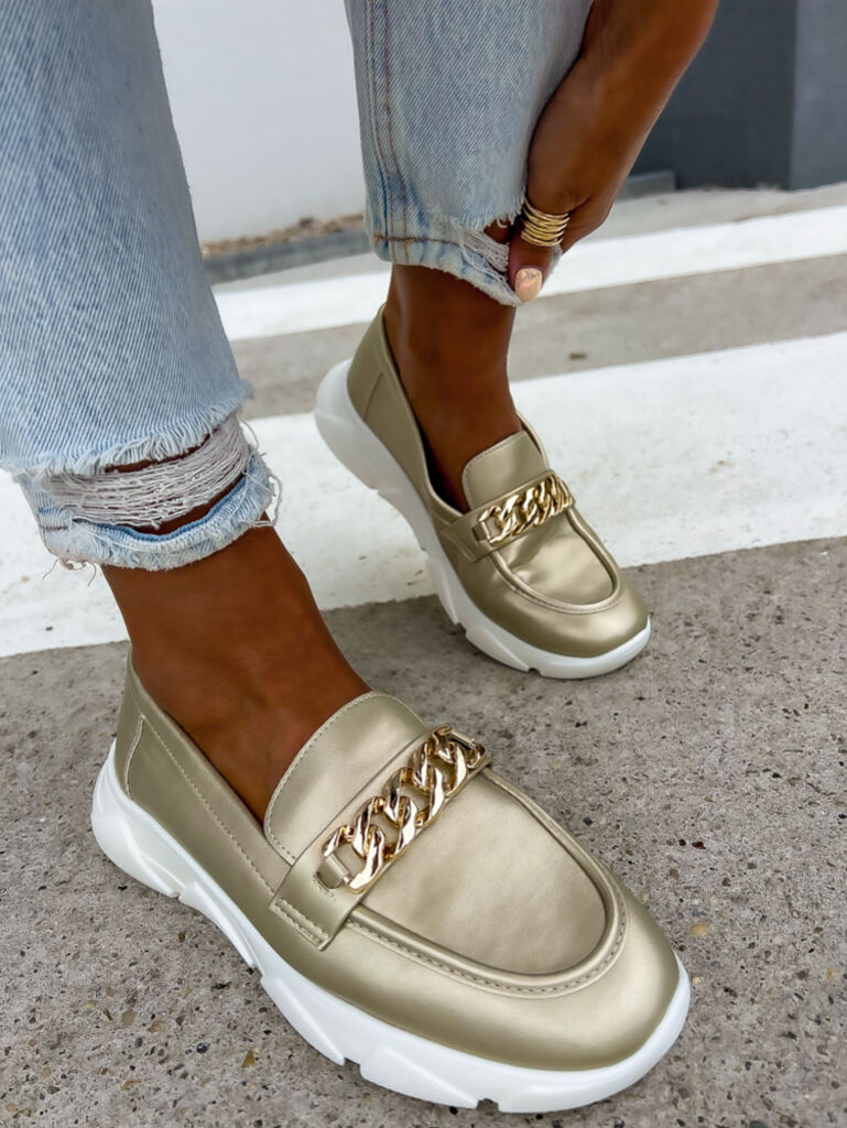 Zlaté dámske mokasíny MADILYN+ - next