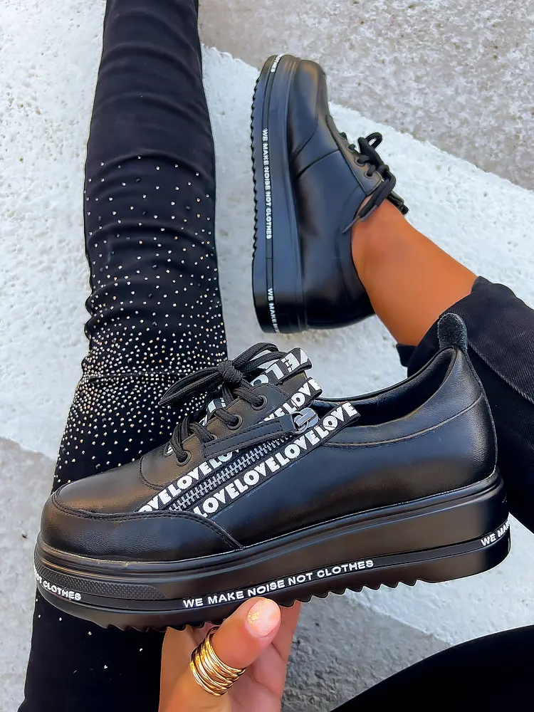 Čierne dámske tenisky NATHALY-