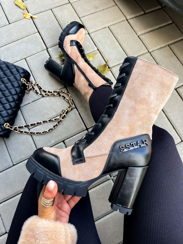 Kotníkové šnúrovacie čižmy MAISHA+ - next