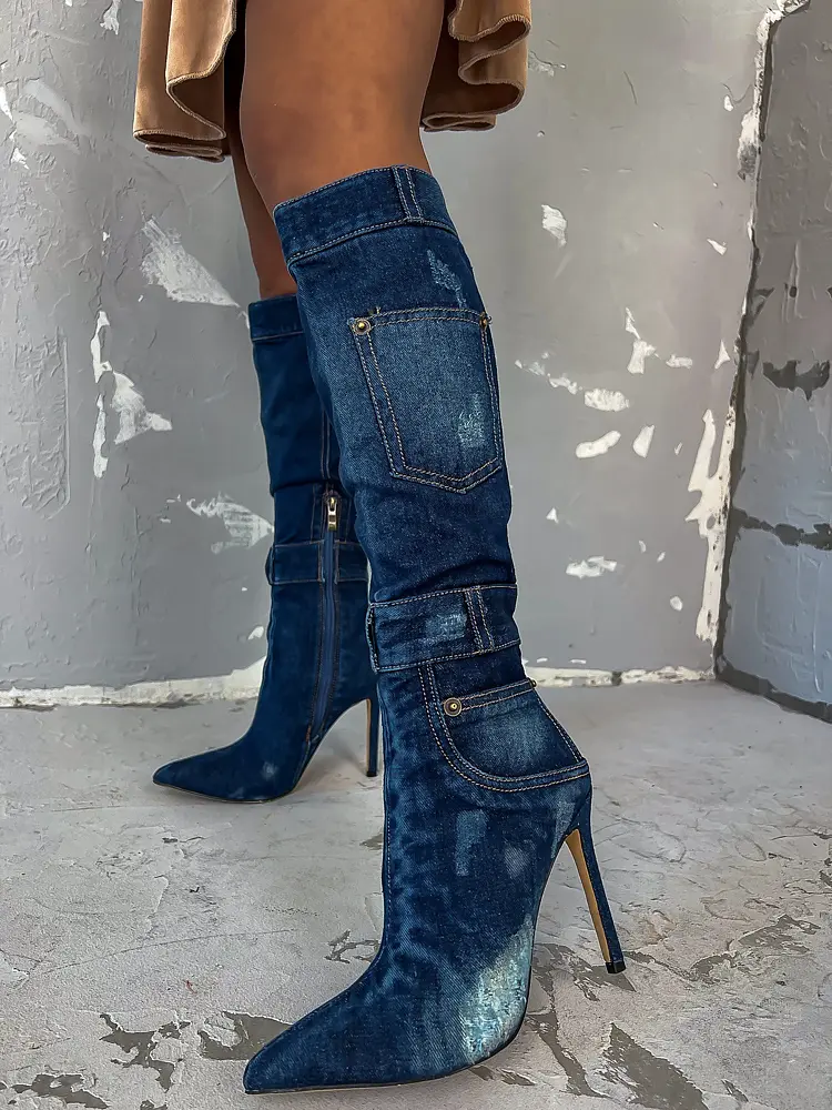 Extravagantné vysoké čižmy VALENTINA- - next