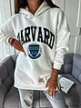 Predĺžená mikina s kapucňou HARVARD