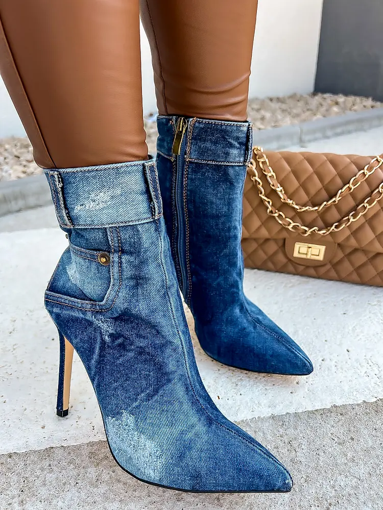 Elegantné členkové čižmy MICHELLE-